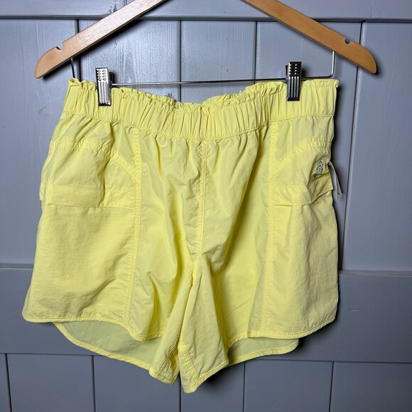 Free People Movement In the Wild Lemon Athletic Shorts Size S NEW - Picture 2 of 7